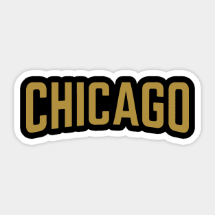 Chicago City Typography Sticker